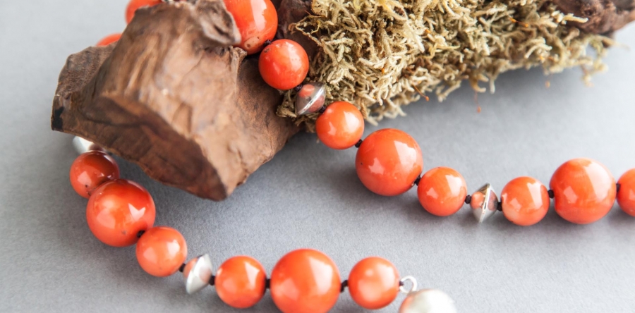 SUMMER / Coral & Silver 